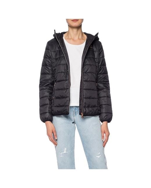 EA7 Black Quilted Cotton Suit