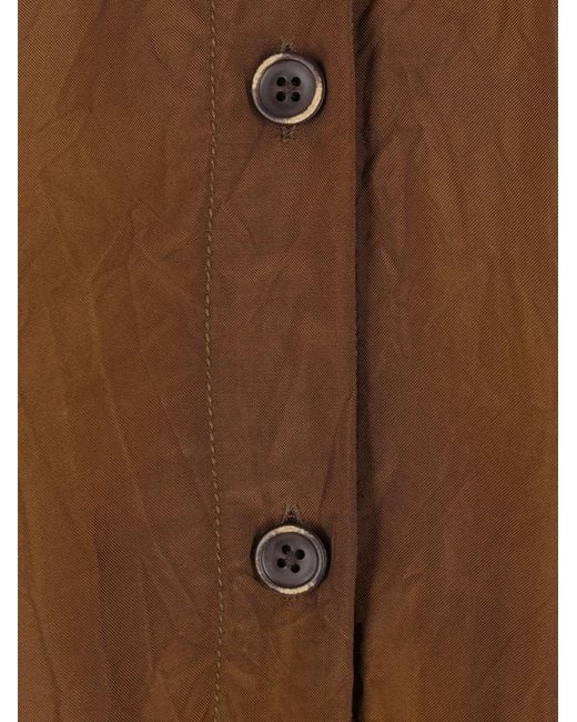 Uma Wang Brown Button Front Coat