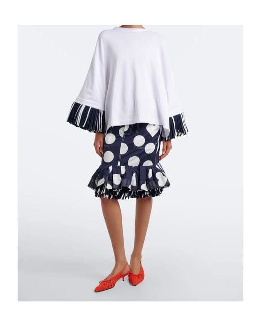 Jacquemus White Cabana Fringed Cotton Jersey T-Shirt