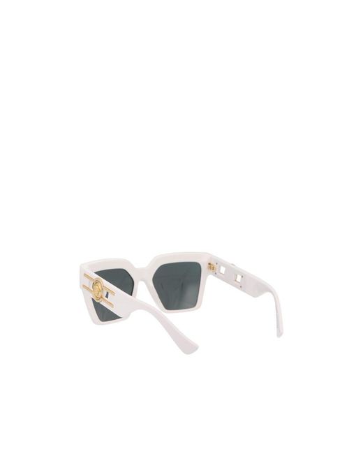 Versace Gray Square-Frame Sunglasses