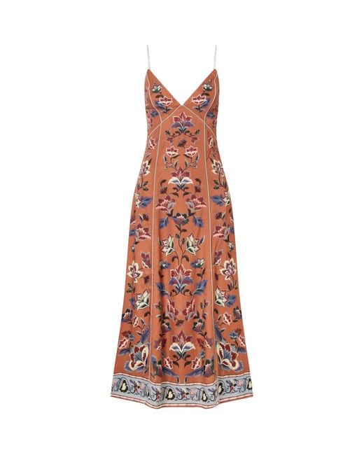 Farm Rio Multicolor Floral Beauty Tapestry Sleeveless Slip Maxi Dress