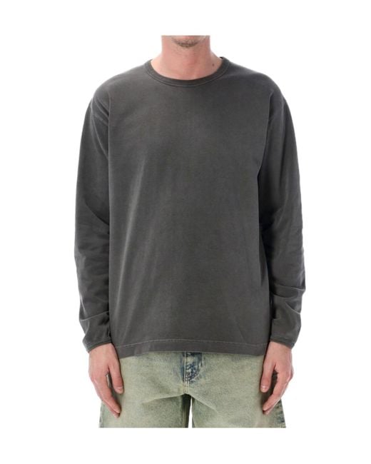 sunflower Gray Distressed Long Sleeved T-Shirt for men