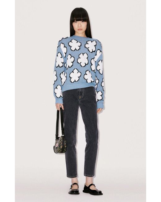 KENZO Blue Boke Flower Jumper