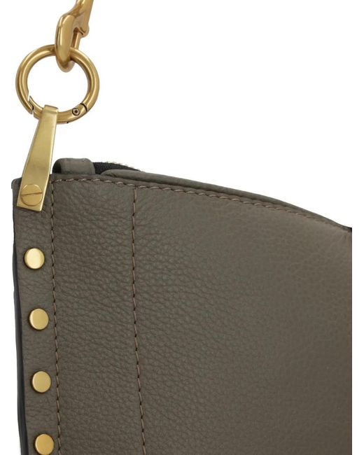 Isabel Marant Gray Logo Stamp Shoulder Bag
