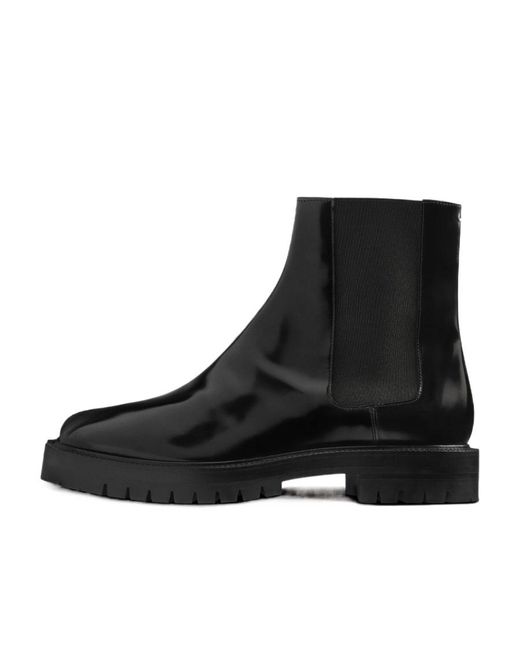 Maison Margiela Black Tabi Slip-On Chelsea Boots