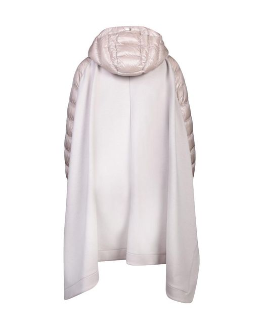 Herno Multicolor Draped Hooded Coat