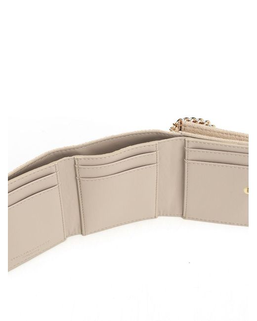 Stella McCartney Natural Falabella Chain Trifold Wallet