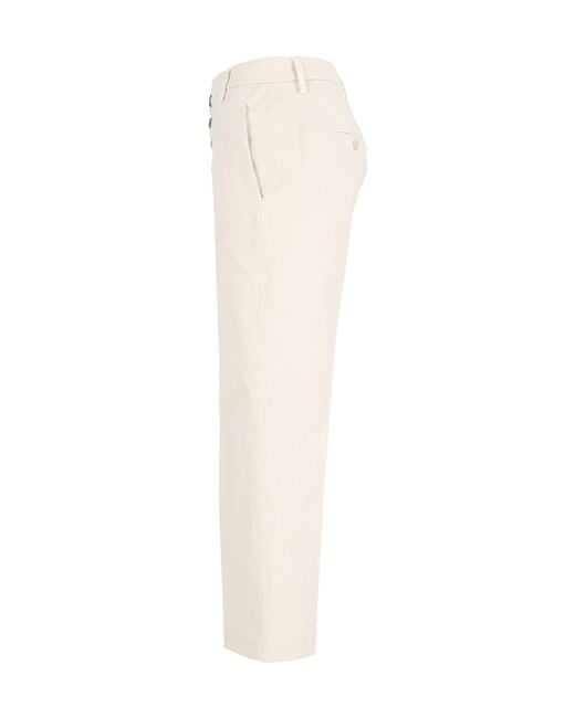 Dondup Natural Nima Logo-Plaque Trousers