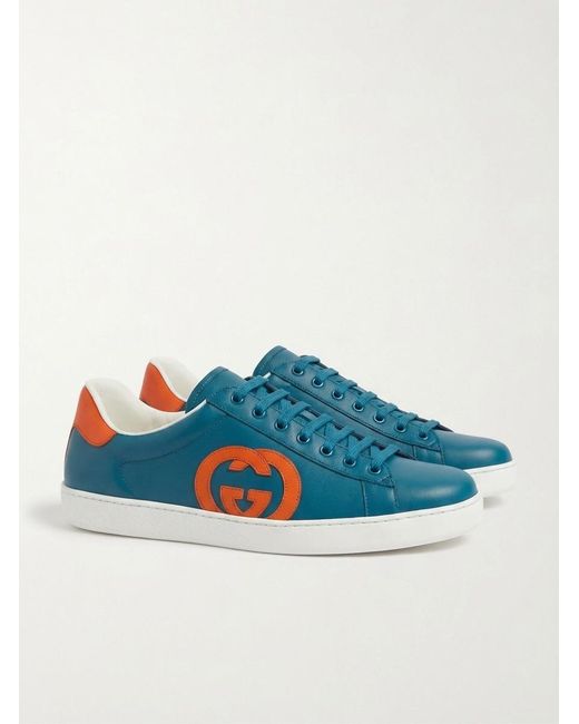 Gucci Blue Logo Casual Sneakers