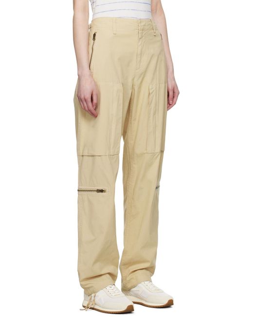 Rag & Bone Natural Multi-Pocket Casual Pants