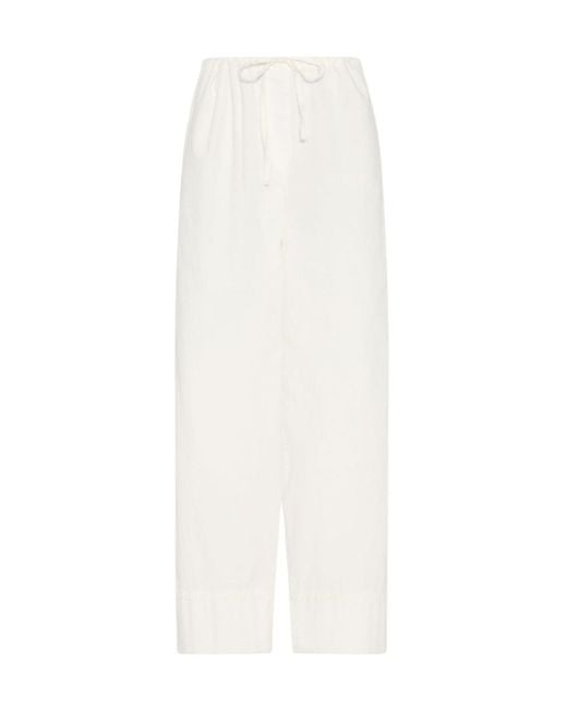 The Row White Enea Pant