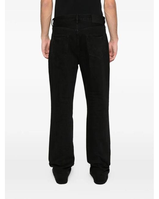 Purple Brand Black Lancer Ripped Flared Jeans for men