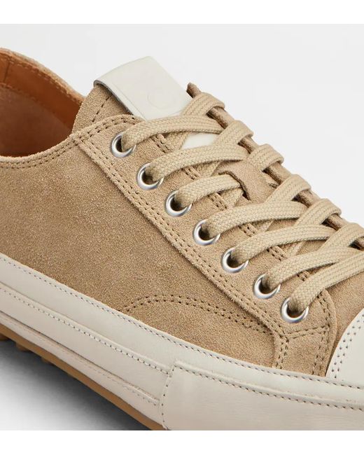 Tod's Natural Lace-Up Low-Top Casual Shoes