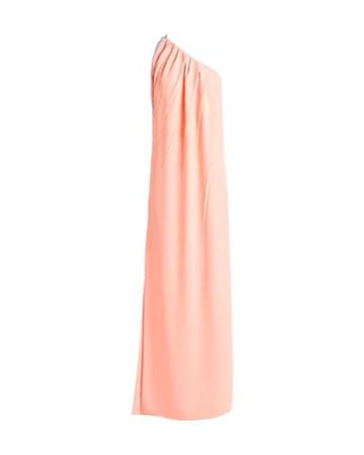 Max Mara Pink One-Shoulder Evening Gown
