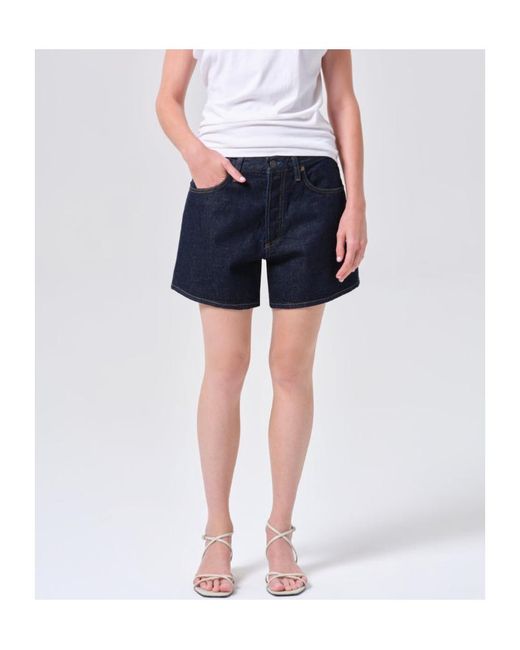 Agolde Blue Leith Short (Weightless)