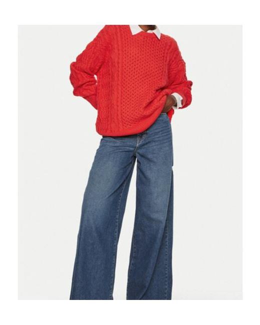 Staud Red Long-Sleeved Sweater