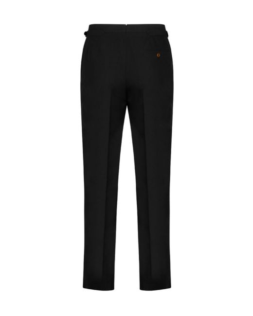 Vivienne Westwood Black Straight-Leg Tailored Trousers for men