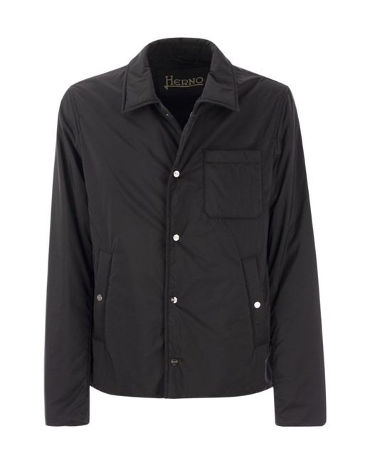 Herno Black Chantilly Buttoned Jacket for men