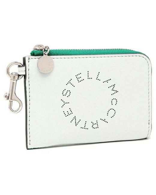 Stella McCartney White Zip Wallet