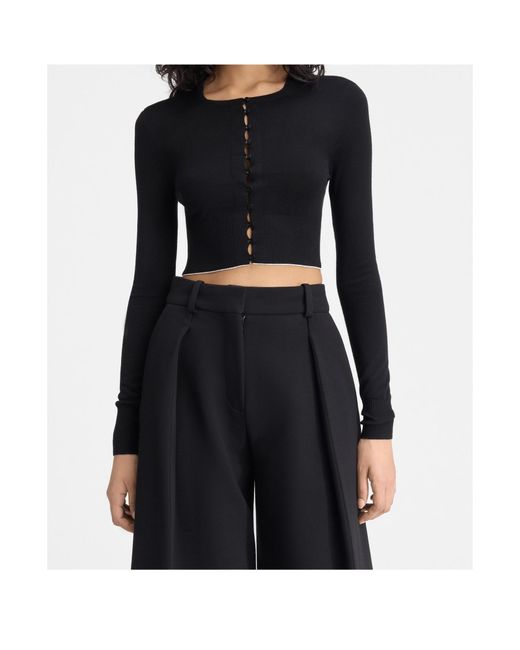 Jacquemus Black The Beach Crewneck Cardigan