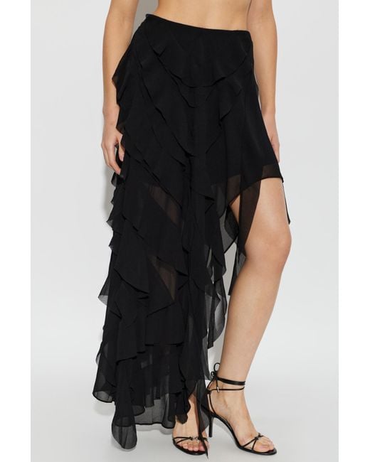 AllSaints Black Asymmetrical Skirt