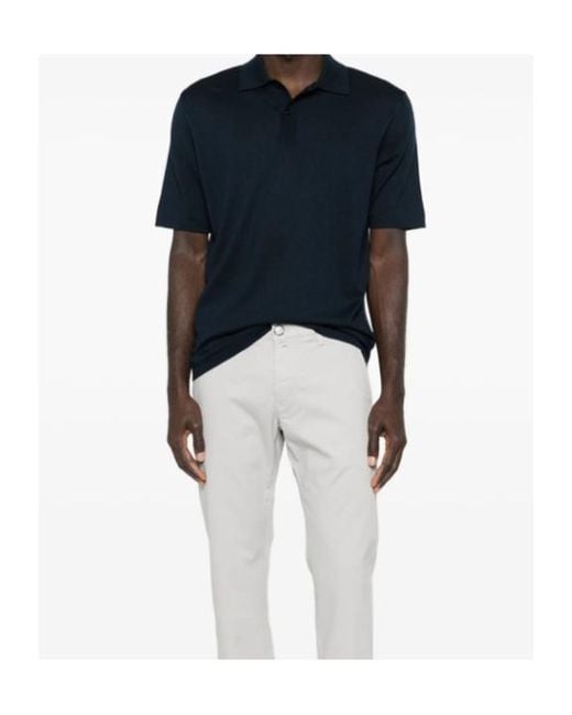 Samsøe & Samsøe Black Short-Sleeved Polo Shirt for men