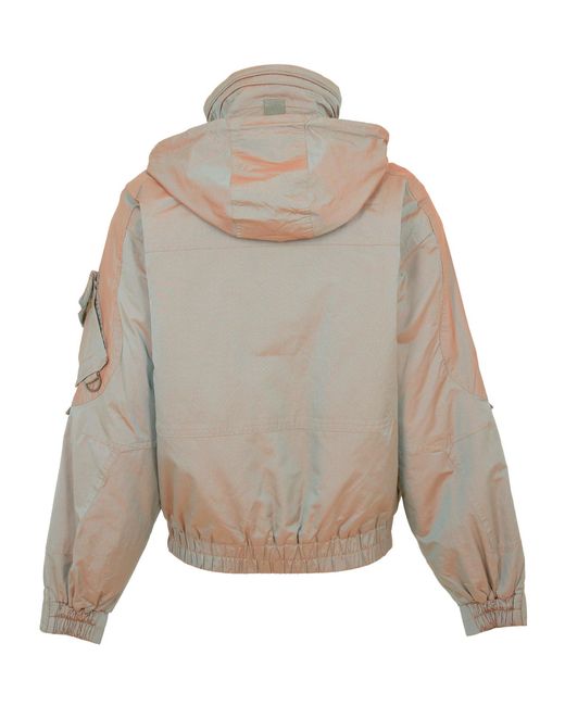 Vivienne Westwood Gray Iridescent Gradient Hooded Jacket for men