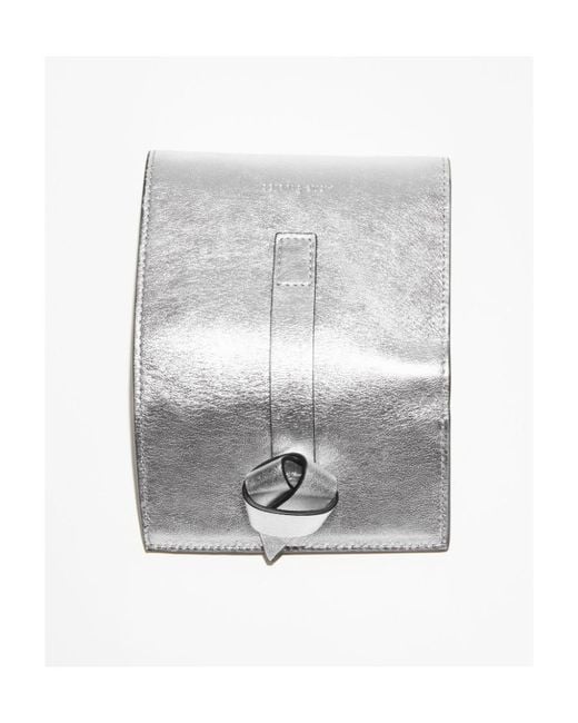 Acne White Musubi Folding Wallet for men
