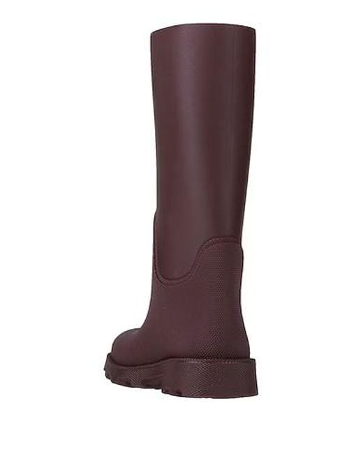 Burberry Brown Tall Rain Boots