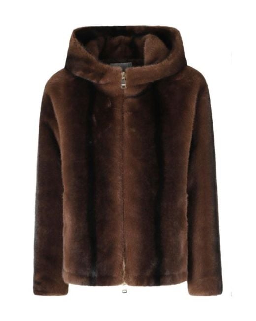 ERMANNO FIRENZE Brown Long-Sleeve Jacket