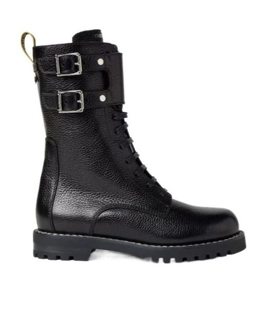 Fendi Black Commando Leather Boots