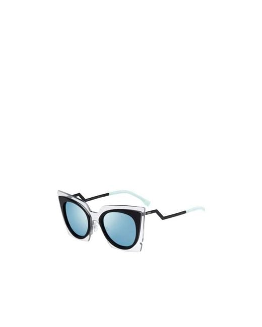 Fendi White Logo Details Sunglasses
