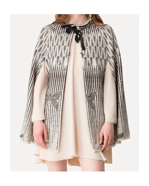Forte Forte Gray Libelle Jacquard Cape