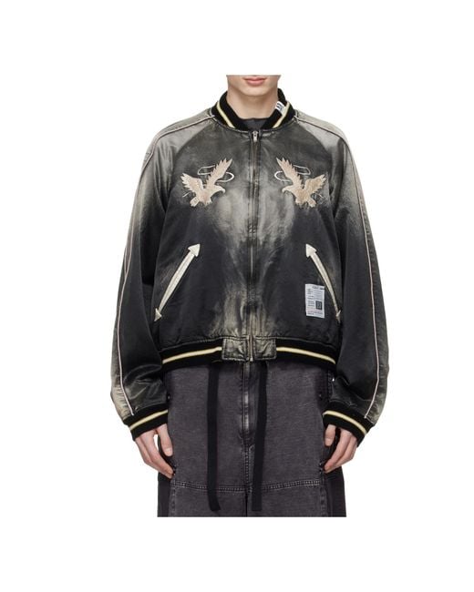Maison Mihara Yasuhiro Gray Bomber Jacket for men