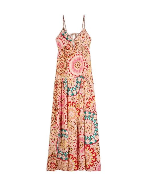Ba&sh White Lamia Graphic-Print Dress