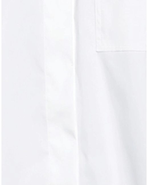 Brunello Cucinelli White Short Sleeve Chest Pocket Shirt