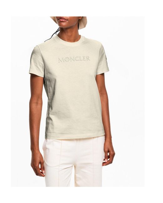 Moncler White Cream- T-Shirt
