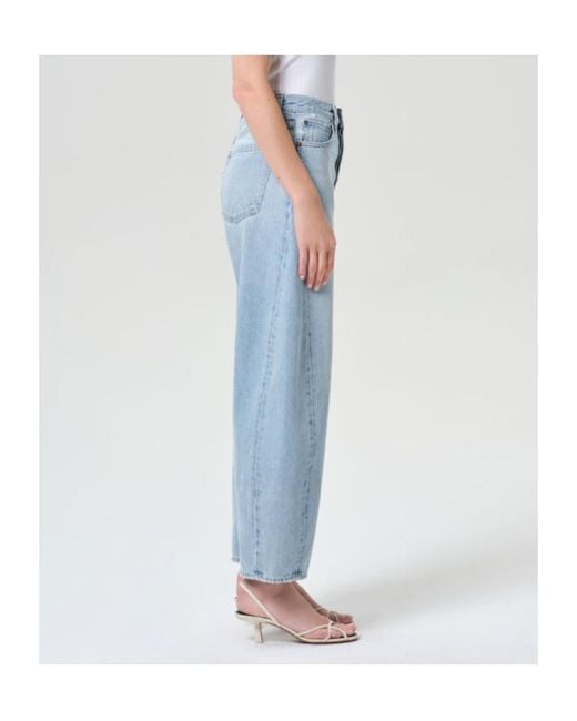 Agolde Blue Luna High Rise Pieced Taper (Weightless)
