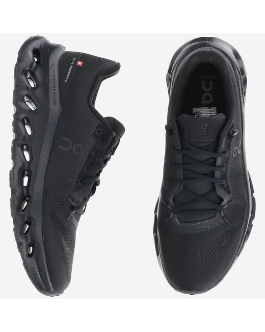 On Shoes Black Cloudtilt Lace-Up Sneakers for men
