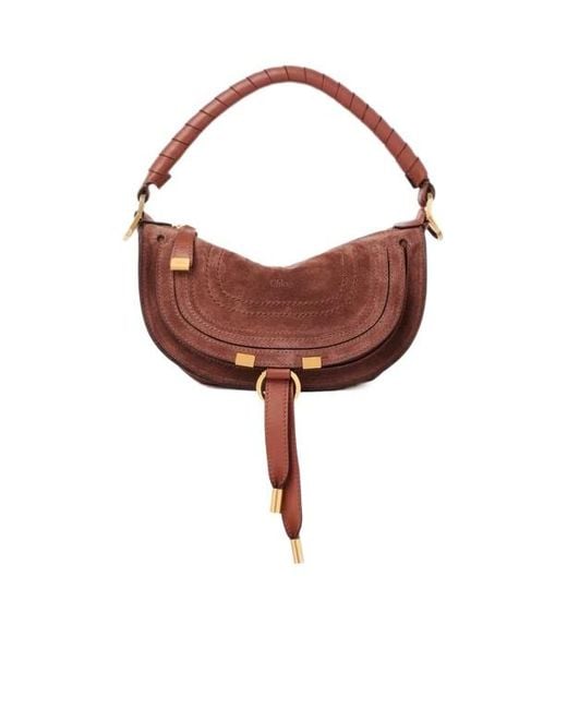 Chloé Brown Chloé Marcie Small Shoulder Bag