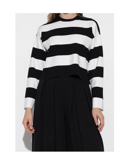 Max Mara Black Striped T-Shirt
