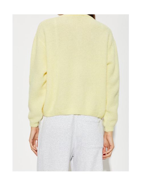 American Vintage Yellow Long-Sleeve Cardigan