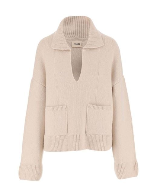Khaite Natural The Fauna Cashmere Jumper