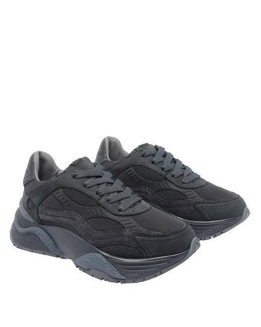 Philippe Model Blue Logo Strap Sneakers