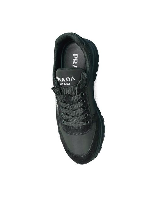 Prada Black Round-Toe Sneakers for men