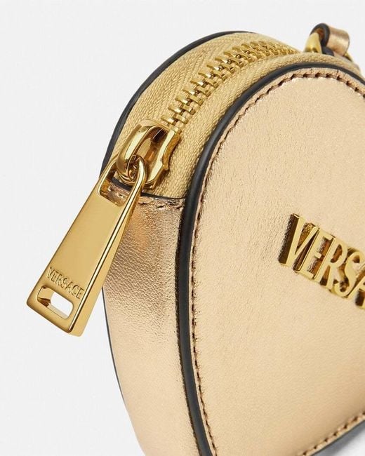Versace Metallic Zipped Keychain Pouch