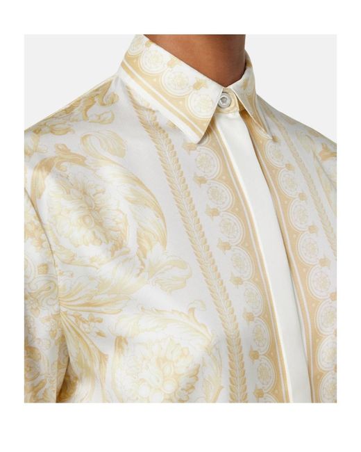 Versace Natural Belt Print Dress