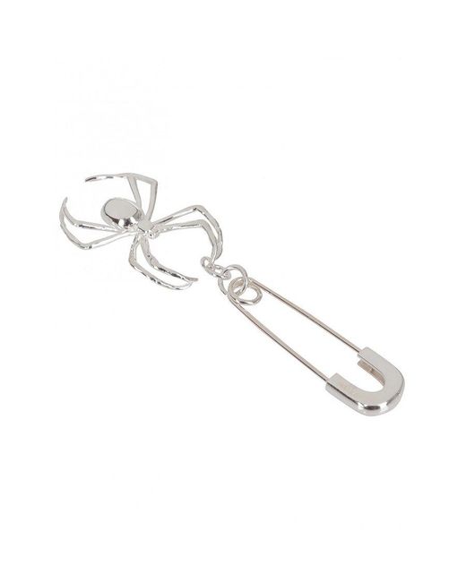 Ambush White Spider Pin Earrings