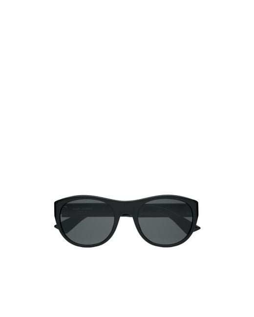 Saint Laurent Black Eyewear Sl 798 Round Butterfly Frame Sunglasses for men