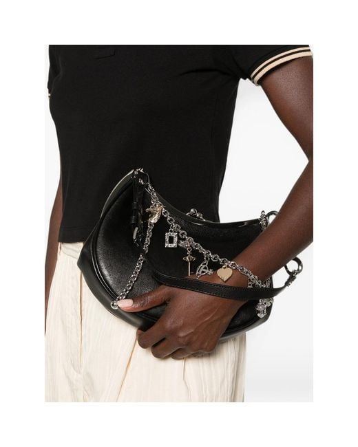 Vivienne Westwood Black Charm Frame Shoulder Bag